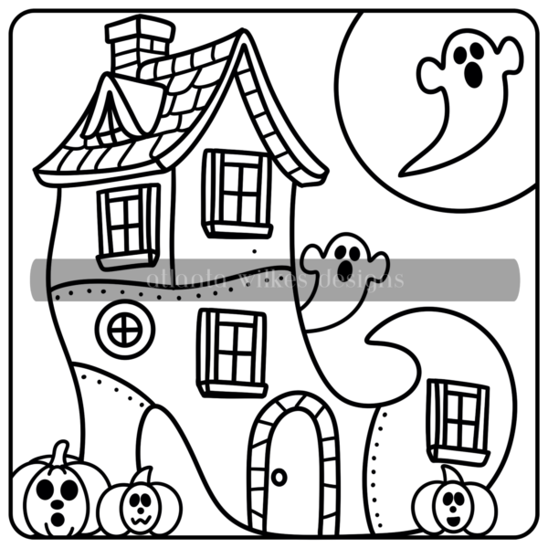 Too Cute To Spook Bold and Simple Coloring Book First Half Bundle Digital Download Pack - Image 14