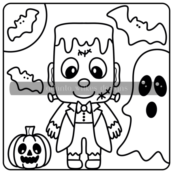 Too Cute To Spook Bold And Simple Coloring Book Second Half Bundle Digital Download Pack - Image 14