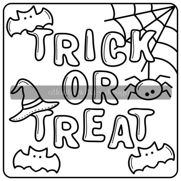 Too Cute To Spook Bold and Simple Coloring Book First Half Bundle Digital Download Pack - Image 11