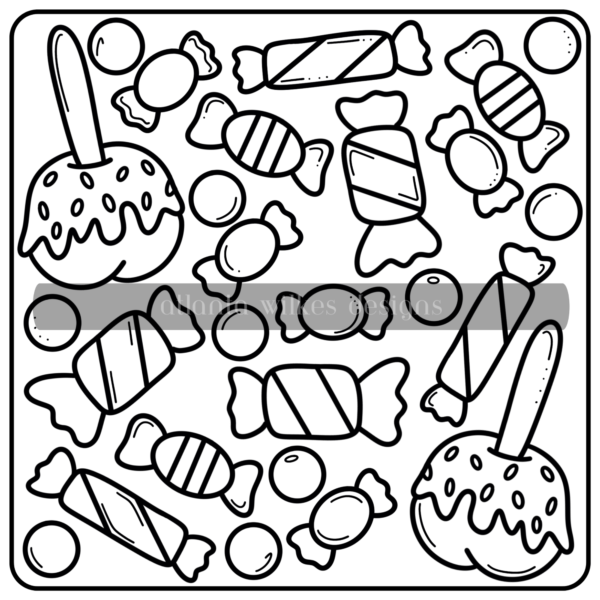 Too Cute To Spook Bold and Simple Coloring Book First Half Bundle Digital Download Pack - Image 5