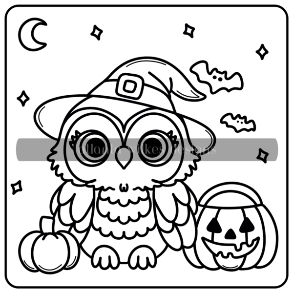 Too Cute To Spook Bold and Simple Coloring Book First Half Bundle Digital Download Pack - Image 3