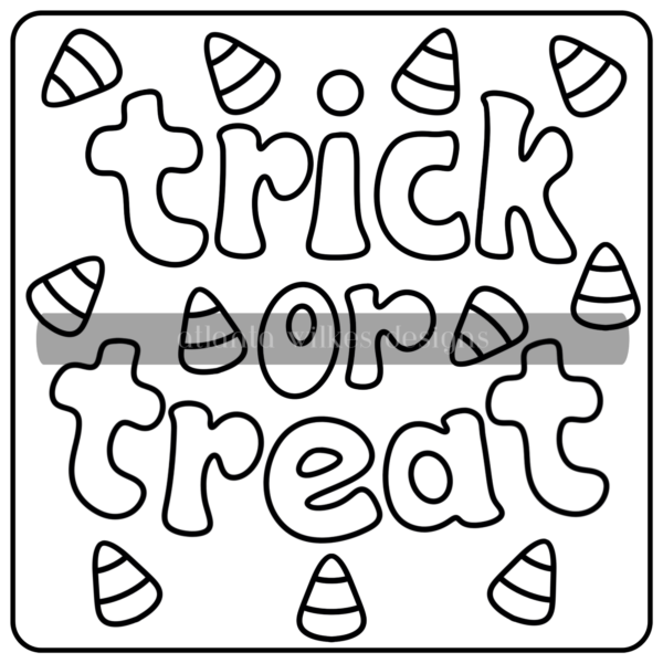 Too Cute To Spook Bold And Simple Full Digital Download Coloring Book - Image 38